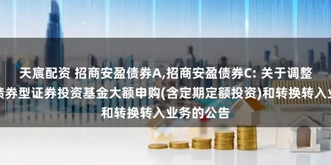 天宸配资 招商安盈债券A,招商安盈债券C: 关于调整招商安盈债券型证券投资基金大额申购(含定期定额投资)和转换转入业务的公告